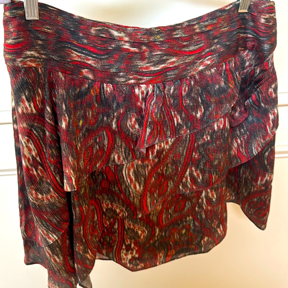 Iro Abstract-Printed Mini Skirt